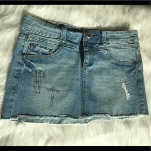COWGIRL Tuff Co Jean mini skirt